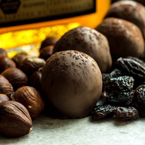 Hazelnut Rum & Raisin Chocolates